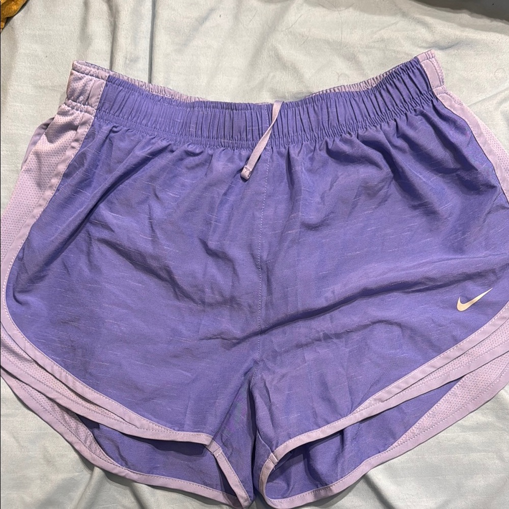 Nike Purple Athletic Shorts with Elastic Waistband